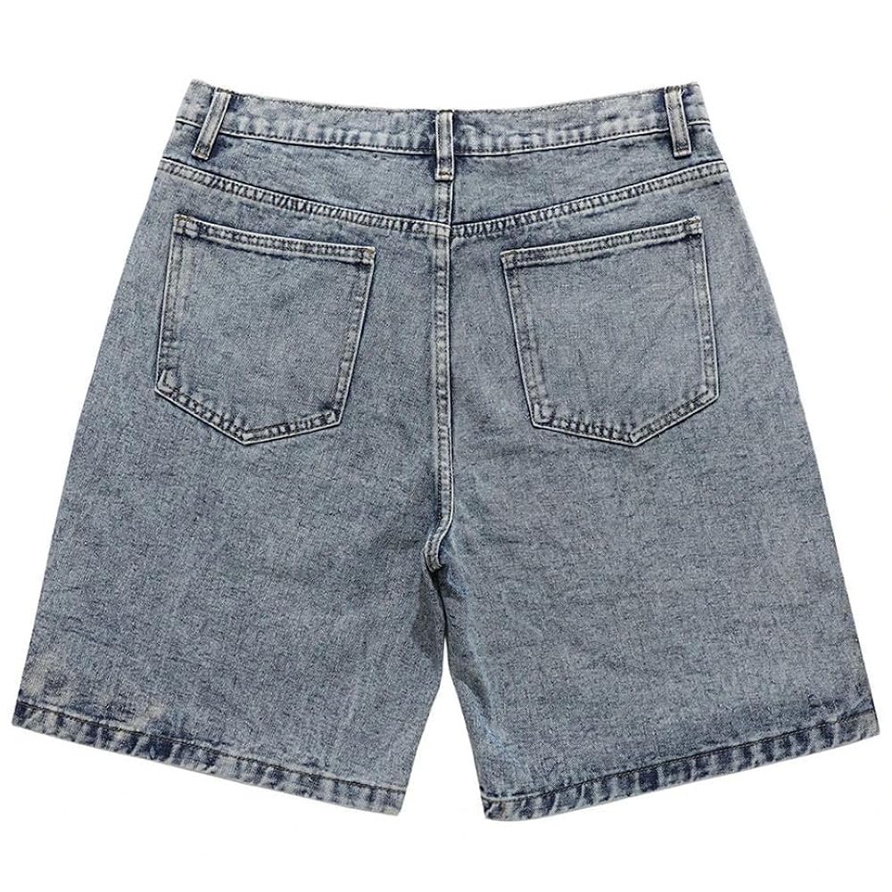Star Jorts for Men Baggy Jorts Y2k Baggy Shorts Denim Mid